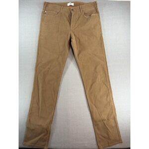 Spoke Pants Mens 35x32 Brown Build B Corduroy Khakis Nantucket Fives Casual